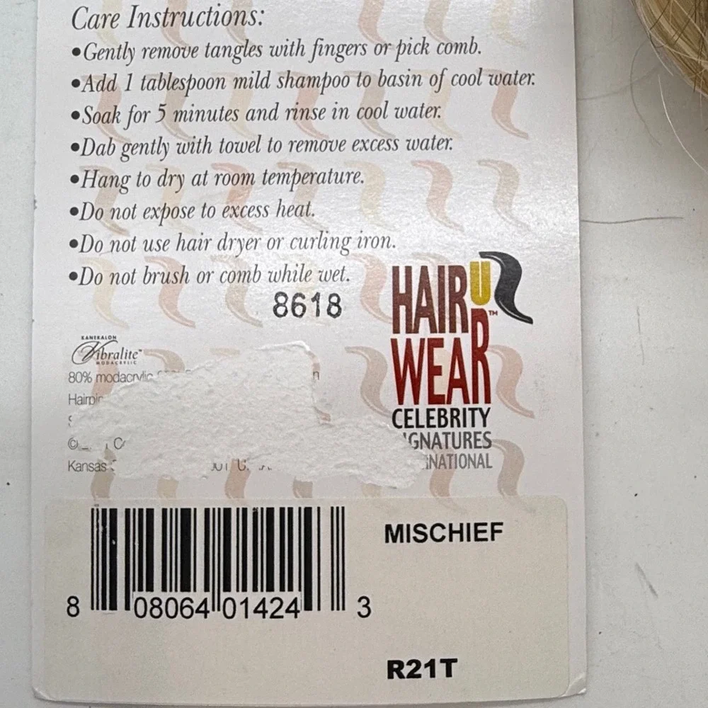 Celebrity Hair‎ Wear Put On Pieces MISCHIEF Blond Curly Hair Extension Clip in
